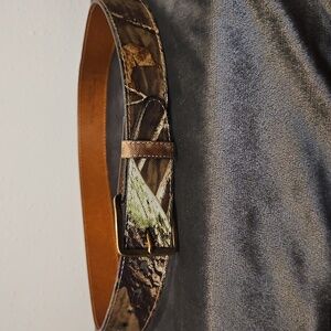 Men's Camouflage On Bonded Leather Belt Sz. 34